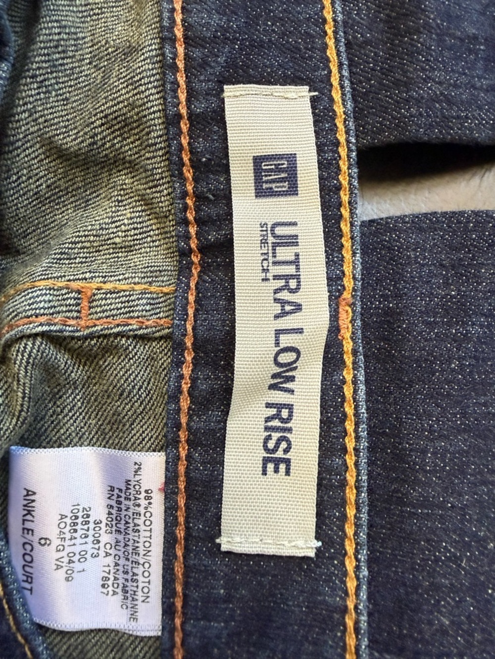 Gap Ultra Low Rise Stretch Women’s Jeans - Dark Blue